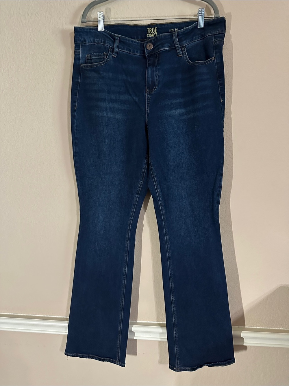 True Craft Navy Bootcut Jeans